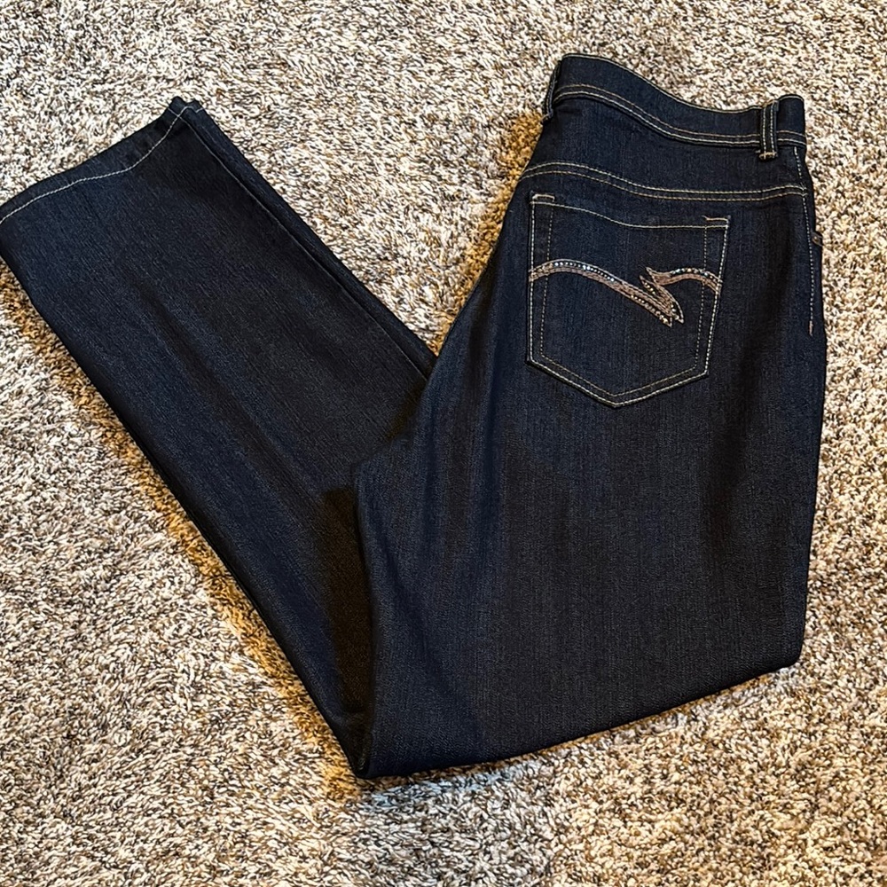 Women’s Gloria Vanderbilt navy blue jeans size 10